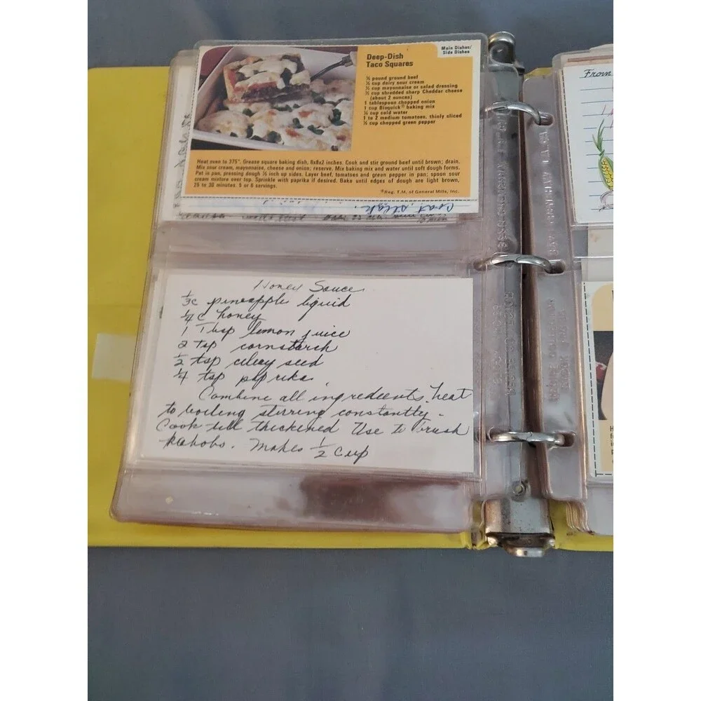 Vtg Deluxe Recipe Binders W/ Inserts The Recipe Collector Books Over 150 Recipe